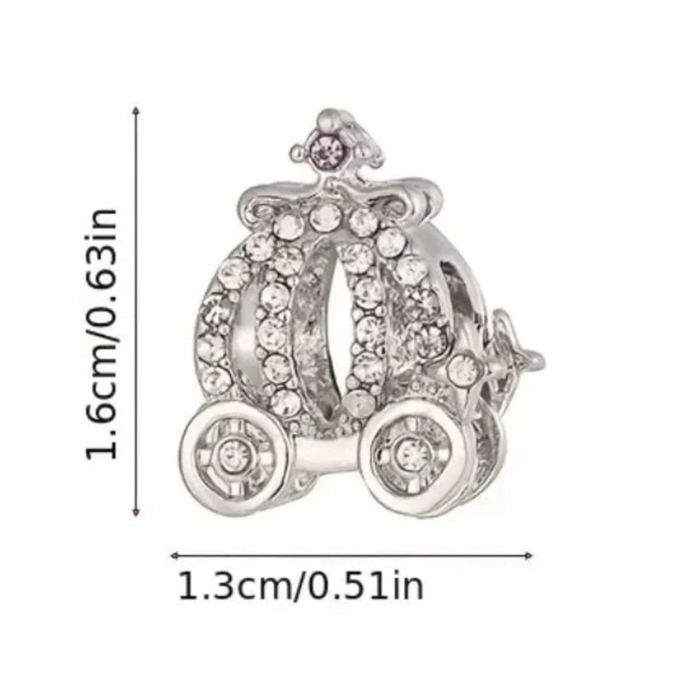 Women's Silver Charm, Purple Accents, Carriage